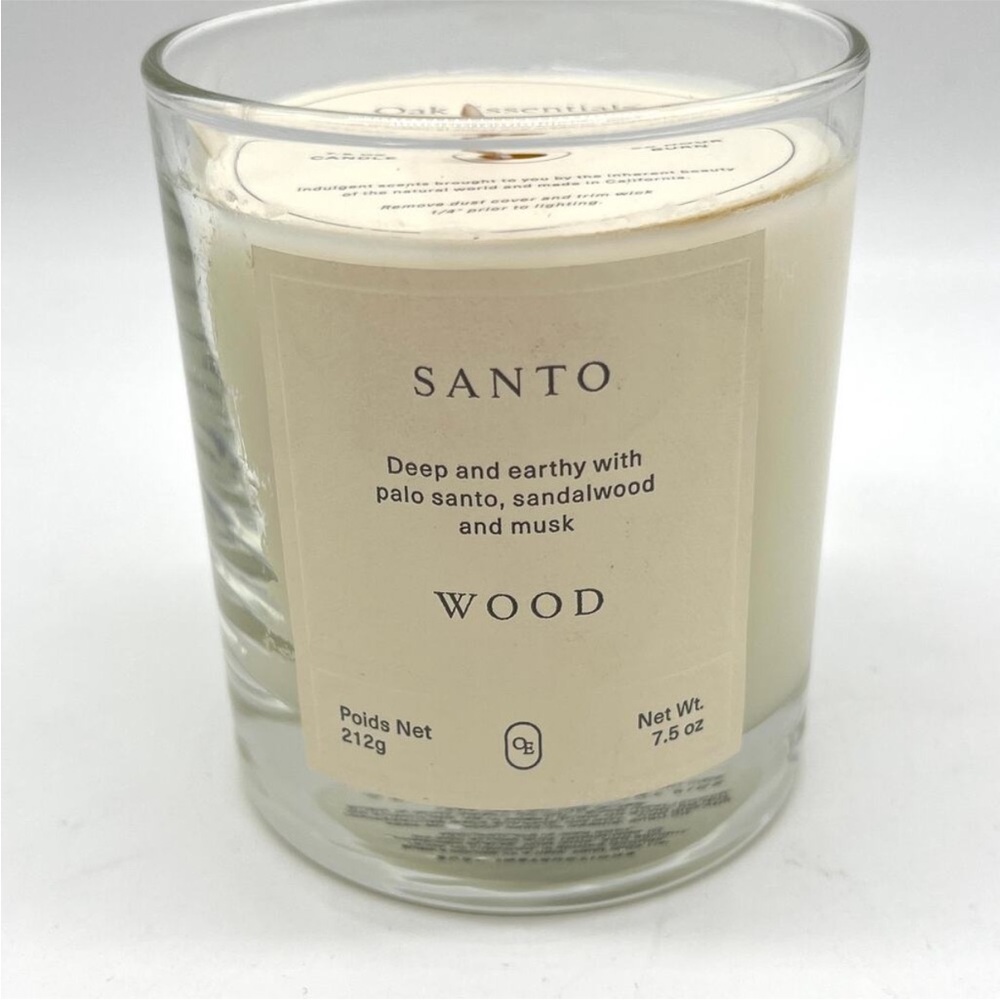 JENNI KAYNE OAK ESSENTIALS Santo Wood Jar Candle One Size NEW - Picture 5 of 13